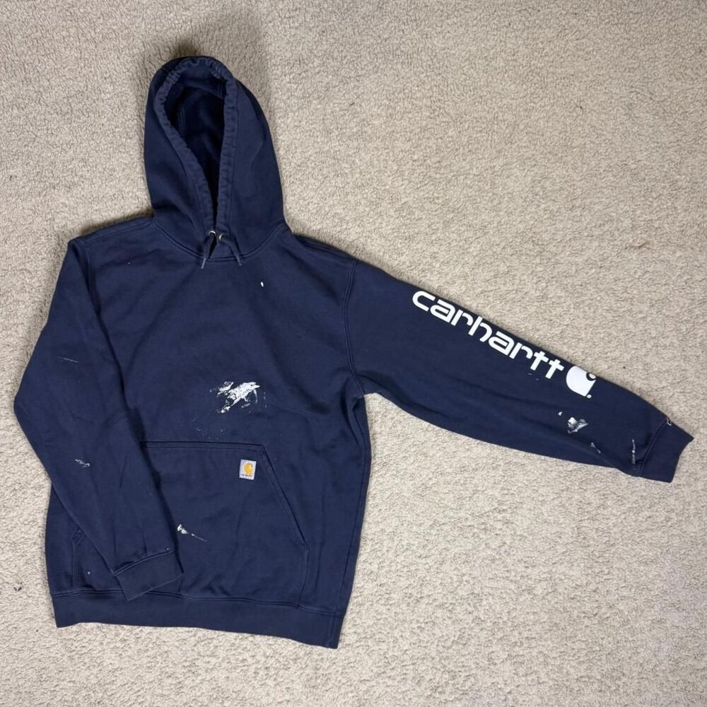 Carhartt Men's Navy Hoodie